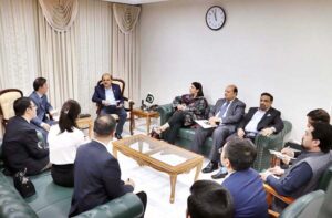 Secretary Education Mohyuddin Ahmad Wani met with a high powered Chinese delegation led by the Chairman, CIIC Technology Group Co. Ltd. Wang Dang.