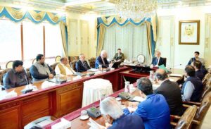 A delegation of International Trade Union Confederation calls on Prime Minister Muhammad Shehbaz Sharif.
