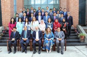 – Group photo of newly appointed Trade & Investment Officers with Minister for Commerce Jam Kamal Khan, Secretary Commerce Jawad Paul, and DG PITAD Shazia Adnan. Inaugural ceremony of the pre-departure training program marks the beginning of a new chapter in Pakistan's economic diplomacy.