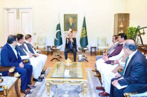 A delegation of political leaders from AJK called on Prime Minister Muhammad Shehbaz Sharif. A