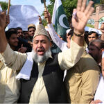 Pakistan Zindabad Movement and civil society stage protest demonstration against terrorist organizations targeting country outside at Press Club