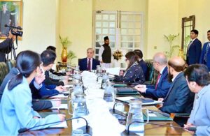 A delegation of Galaxy Space calls on Prime Minister Muhammad Shehbaz Sharif.