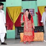 Artists performing in a Sindhi drama "Vesaah/Confidence" on late Saturday night, in collaboration with the Sindh Culture Department at Shaheed Zulfikar Ali Bhutto Open Air Theater, Arts Council