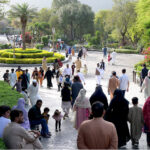 A large number of people visit the picnic spot Daman e Koh on the 2nd day of Eid ul Fitr celebrations