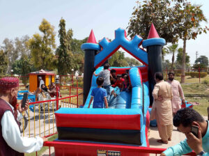 Visitors enjoy boat ride in River Chenab on 3rd day of Eid Ul Fitr celebrations