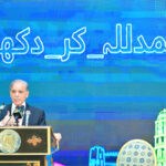 Prime Minister Muhammad Shehbaz Sharif announcing the reduction in electricity tariff