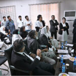 Chairman Implementation Tribunal for Newspaper Employees (ITNE) Shahid Mehmood Khokhar giving Pitch Presentations (Parallel Sessions in Three Courtrooms) during the opening ceremony of "𝗔𝗜 𝗜𝗻𝘁𝗲𝗴𝗿𝗮𝘁𝗶𝗼𝗻 𝗶𝗻 𝗖𝗼𝘂𝗿𝘁𝗿𝗼𝗼𝗺𝘀 – 𝗔 𝗖𝗼𝗺𝗽𝗲𝘁𝗶𝘁𝗶𝘃𝗲 𝗣𝗿𝗲𝘀𝗲𝗻𝘁𝗮𝘁𝗶𝗼𝗻" organized by Sehrish Saba Raja & Associates Legal Clinic and Research Center at High Court Bar Association Rawalpindi