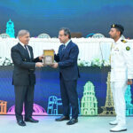 Prime Minister Muhammad Shehbaz Sharif presents appreciation shields to the members of task force of power sector reforms