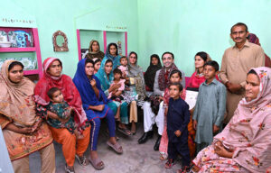 Chairman Pakistan People’s Party Bilawal Bhutto Zardari visits houses being built under Sindh Peoples Housing for flood-affected people at village Nachanpur
