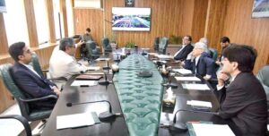 Federal Minister for National Food Security and Research, Rana Tanveer Hussain chairing a meeting on Urban Agriculture.
