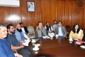 Chairman Prime Minister's Youth Programme Rana Mashhood Ahmed Khan in a meeting with the youth influencers