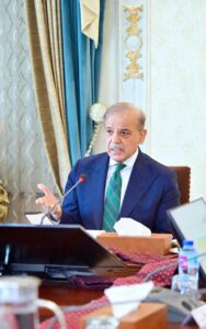 Prime Minister Muhammad Shehbaz Sharif chairing a meeting of the National Security Committee
