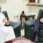 Federal Minister for Petroleum Ali Pervaiz Malik in meeting with Ali Taha Al-Temimi, Country Manager of KUFPEC (Kuwait Foreign Petroleum Exploration Company) and Chairman PPEPCA