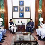 Sindh Chief Minister Syed Murad Ali Shah meets Punjab Governor Sardar Saleem Hyder at CM House