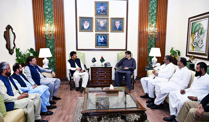 Sindh Chief Minister Syed Murad Ali Shah meets Punjab Governor Sardar Saleem Hyder at CM House
