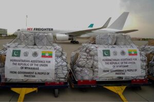 On directions of Prime Minister of Pakistan, NDMA dispatched the second consignment of emergency relief aid for earthquake hit Myanmar from Islamabad International Airport