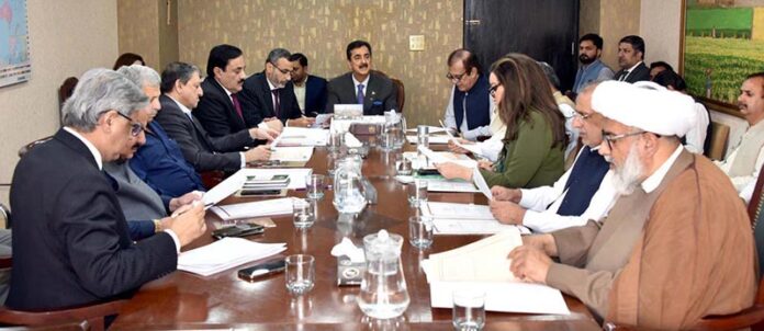 Chairman Senate, Syed Yousaf Raza Gilani presides over a meeting of the Senate House Business Advisory Committee at Parliament House