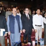 Chairman Prime Minister's Youth Programme Rana Mashhood Ahmed Khan along with Bosnian Ambassador Emin Cohodarevic at the screening of a Bosnian film on Bosnian National Day