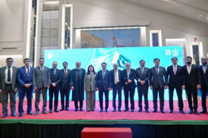 Federal Minister for Commerce Mr. Jam Kamal Khan meeting with Minister of Transport of the Republic of Kazakhstan Mr. Marat Karabayev at local hotel
