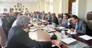 Federal Minister for Commerce, Jam Kamal Khan chairs a high-level meeting with top exporters to discuss strategy on U.S. tariffs-stakeholders from key sectors present, aiming for a unified national trade approach.