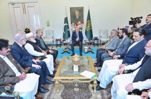 A delegation of the Jamat-e-Islami led by its ameer Hafiz Naeem ur Rahman called on Prime Minister Muhammad Shehbaz Sharif.