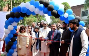 Chief Guest MPA Chaudhry Faisal Ikram, along with President Sialkot Chamber of Commerce Ikram-ul-Haq and Vice Chancellor Prof. Dr. Shazia Bashir, inaugurates the two-day Book Fair & Literary Festival at Government College Women University Sialkot (GCWUS)