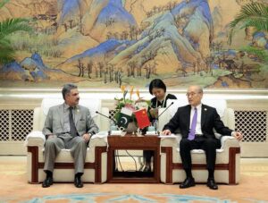 Hon'ble Chief Justice of Pakistan Mr. Justice Yahya Afridi In a meeting with Chinese counterpart during Shanghai Cooperation Organization (SCO)
