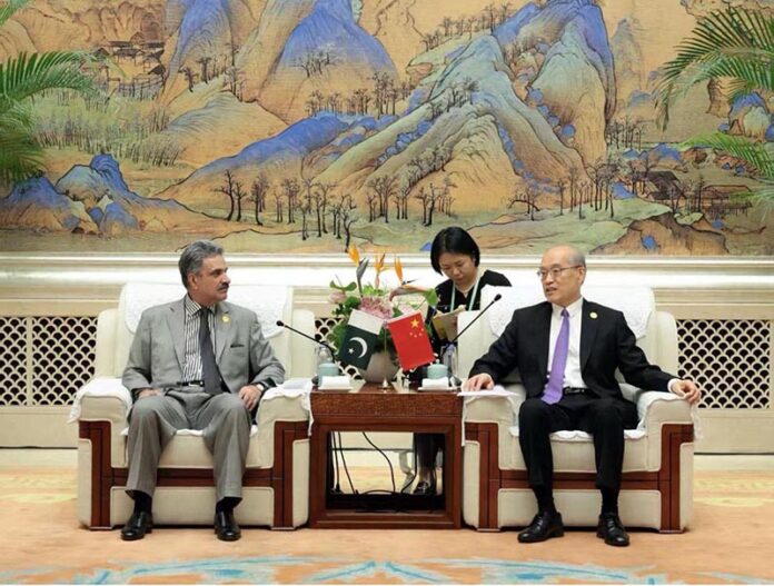 Hon'ble Chief Justice of Pakistan Mr. Justice Yahya Afridi In a meeting with Chinese counterpart during Shanghai Cooperation Organization (SCO)
