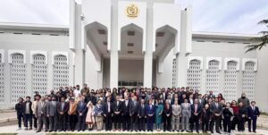 Panelists speaking at the 2nd Pakistan Professionals and Students Forum 2025 under the theme “ Mentorship learning from the Learned “ organised by the Embassy of Pakistan.