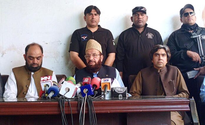 Federal Minister for Religious Affairs and Inter-Faith Harmony Sardar Muhammad Yousaf addressing to media regarding Hajj 2025 preparations