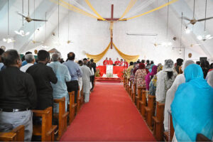 A special prayer ceremony organized for the soul of the Pope France Khatun Fatima Church F 8/4 in federal capital