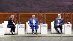 Deputy Prime Minister and Foreign Minister, Senator Mohammad Ishaq Dar participates in the Ministerial Dialogue, on “Driving Responsible Growth in Mining-Governance, Cooperation & Building Resilient Supply Chains” at Pakistan Minerals Investment Forum.