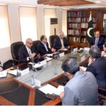 Federal Minister for Finance and Revenue Senator Muhammad Aurangzeb chairs a high-level meeting on priority sector lending with senior officials from SBP, PBA, and leading banks