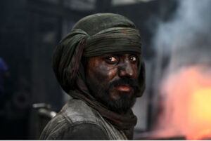Labourers work at an iron factory in industrial area as world celebrate the International Labor Day. A celebration all over the global to pay tribute to those who laid down their lives in Chicago in 1886 for the rights of laborers with the theme of Uniting Workers for Social and Economic Advancement. It was in 1972 when Pakistan,s first labor policy was devised and May 1st was officially declared as a holiday. Pakistan,s labor constitutes without doubt the most miserable community in the country. Labor Day is an annual holiday celebrated all over the world on May 01 that resulted from efforts of the labor union movement, to celebrate the economic and social achievements of workers