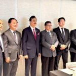 A group photo of Chairman Senate Syed Yousaf Raza Gilani flanked by (From L-R) Hon'ble Dr. Mohd Mata Md Ramli, Malaysian Senator; Hon. Dr. Charles S. Yang, Chair of UPF International; Tan Sri Dato’ (Dr) Johari bin Abdul, Speaker of the House of Representatives of Malaysia and incumbent President of ASEAN; Hon. Chung Woo Lee, Co-Chair of the ISC Organizing Committee; and Hon. Ek Nath Dhakal, Member of the Federal Parliament of Nepal, ISC Co-Chair, in Kuala Lumpur Malaysia