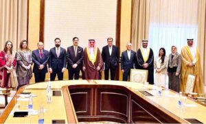 Chairman Senate of Pakistan, Syed Yousuf Raza Gillani, met with His Excellency the Chairman of the Consultative Council of Bahrain on the sidelines of the 150th Inter-Parliamentary Union (IPU) Assembly.