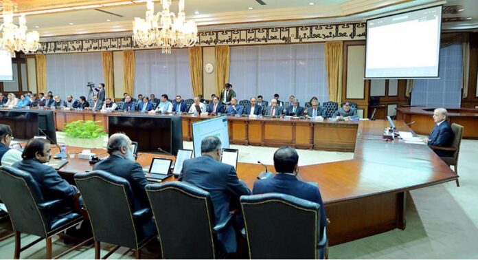 Prime Minister Muhammad Shehbaz Sharif chairs the Federal Cabinet Meeting