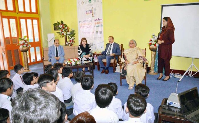 Parliamentary Secretary, Madam Farah Naz Akbar, and Managing Director of the National Book Foundation, Mr. Kamran Jahangir attend a successful storytelling session at IMCB G6/3 in federal capital
