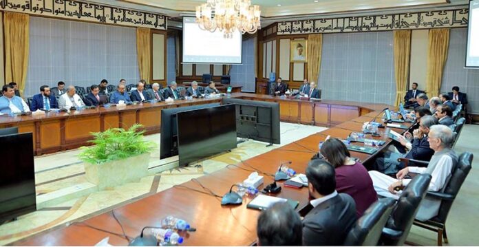 Prime Minister Muhammad Shehbaz Sharif chairs the Federal Cabinet Meeting