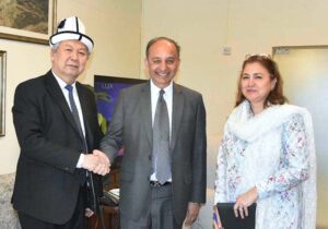 Ambassador of the Kyrgyz Republic to Pakistan, H.E. Avazbek Atakhanov, calls on the Federal Minister for Climate Change and Environmental Coordination, Senator Musadik Masood Malik in federal capital, Both dignitaries discussed matters of mutual.