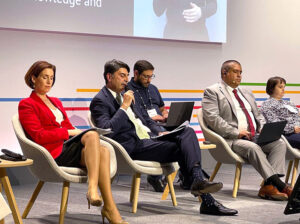 Minister of state for national health services Dr mukhtar Bharath addressing the Third Global Disability Summit (GDS) kicked off in Berlin