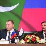 Consul General, Russian Federation in Karachi Mr. Andrey Viktorovich Fedorov along with DG NIPA Karachi Dr. Saif ur Rehman addressing the participants of 37th Senior Management Course and 43rd Mid career Management Course for the topic of the "End of the World War 2 and the Emergence of New World Order" at NIPA