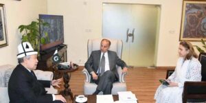 Ambassador of the Kyrgyz Republic to Pakistan, H.E. Avazbek Atakhanov, calls on the Federal Minister for Climate Change and Environmental Coordination, Senator Musadik Masood Malik in federal capital, Both dignitaries discussed matters of mutual.