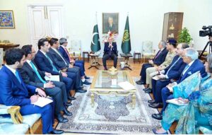 Deputy Prime Minister and Minister for Foreign Affairs of United Arab Emirates His Highness Sheikh Abdullah bin Zayed Al Nahyan calls on Prime Minister Muhammad Shehbaz Sharif.