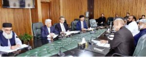 Federal Minister for National Food Security & Research, Rana Tanveer Hussain chairing fertilizers review committee meeting.