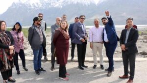 Federal Minister for Climate Change & Environmental Coordination, Senator Musadik Malik interacting with the communities and local administration in the climate vulnerable areas of Gilgit-Baltistan