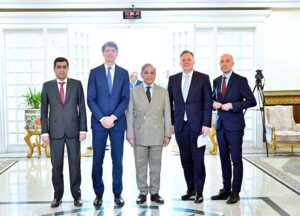 Chairman of the board of directors of A. P. Moller - Maersk Mr. Robert Maersk Uggla called on Prime Minister Muhammad Shehbaz Sharif.