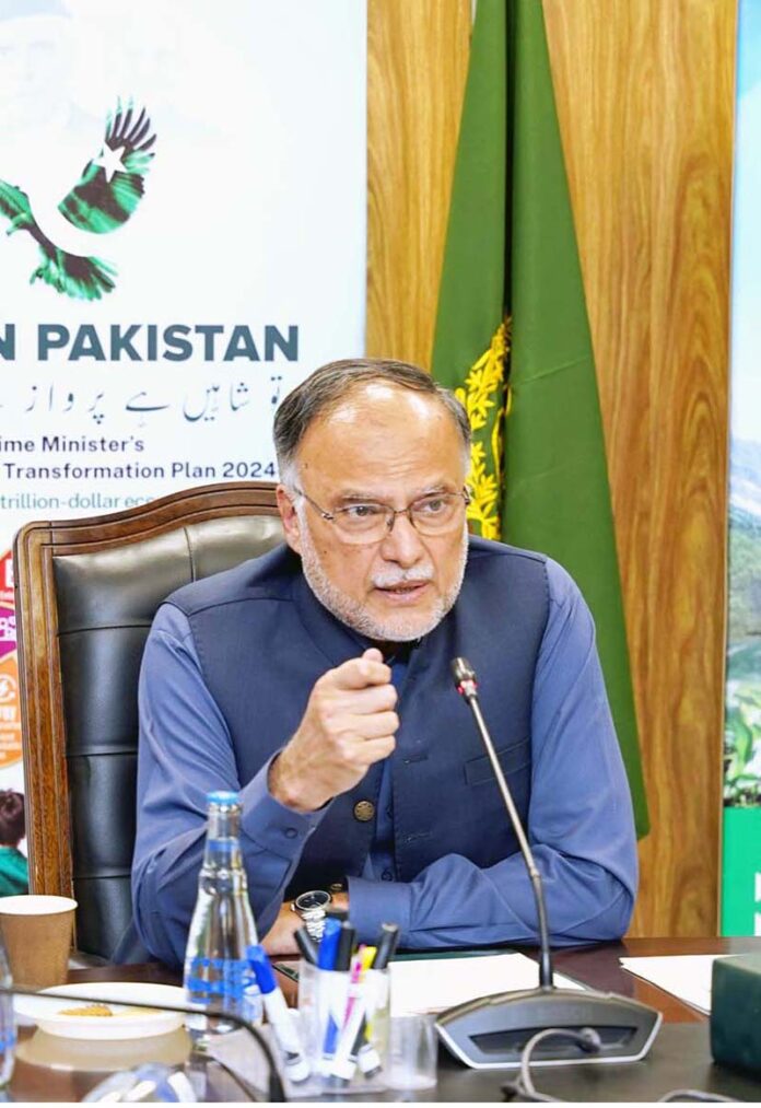 Federal Minister for Planning, Development, and Special Initiatives, Ahsan Iqbal, chairing a high-level stakeholder consultative meeting, bringing together leading figures from Pakistan’s leading brands, private sector, industry, and branding experts