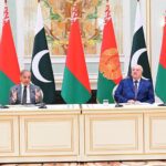 President of Belarus H.E. Aleksandr Lukashenko and Prime Minister Muhammad Shehbaz Sharif in a Joint Press Stakeout