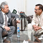 Ambassador of Kyrgyz Republic, Avazbek Atakhanov meets Managing Director Associated Press of Pakistan, Muhammad Asim Khichi during his visit to APP Headquarters